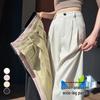 2026 Summer Women's High Waist Wide Leg Cotton & Linen Ice Silk Pants