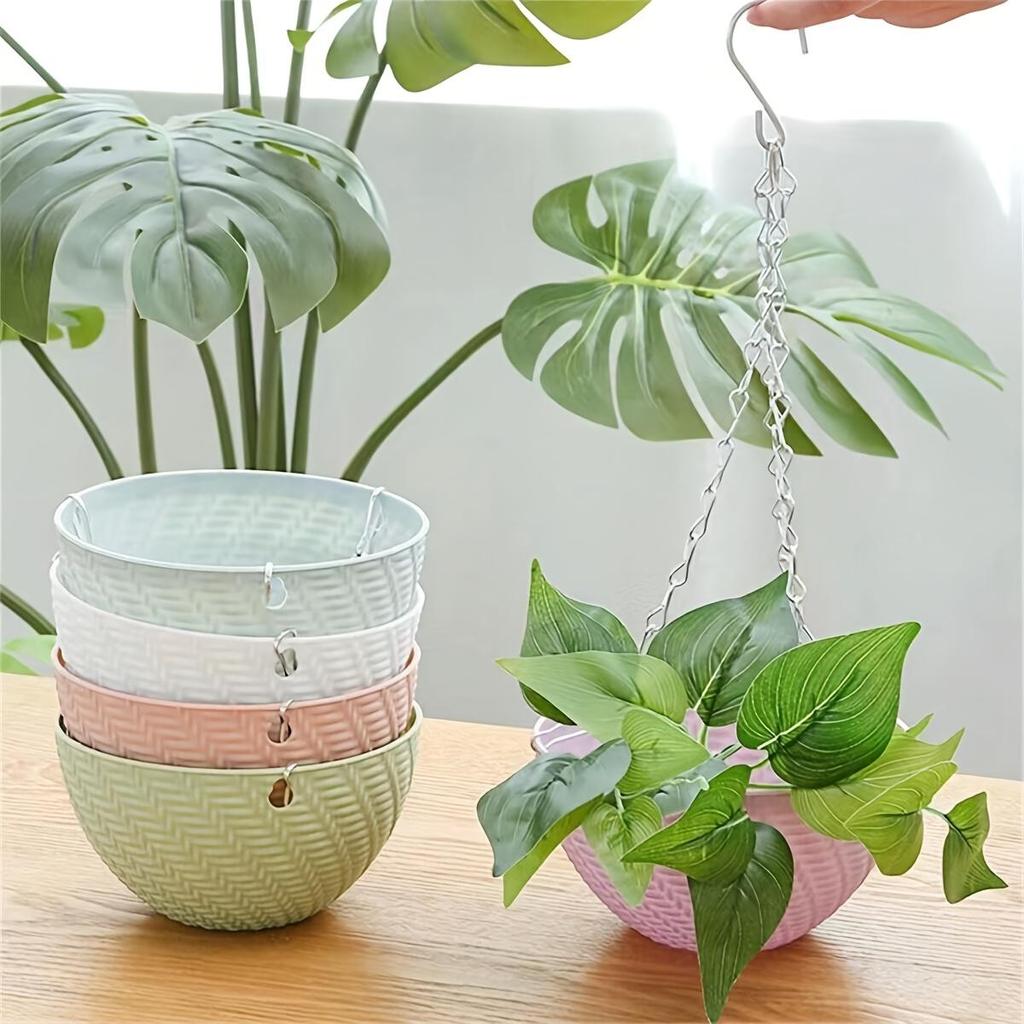 Outdoor Garden Balcony Hanging Flower Pot, Hanging Pot. Suitable for Indoor and Outdoor Green Plants