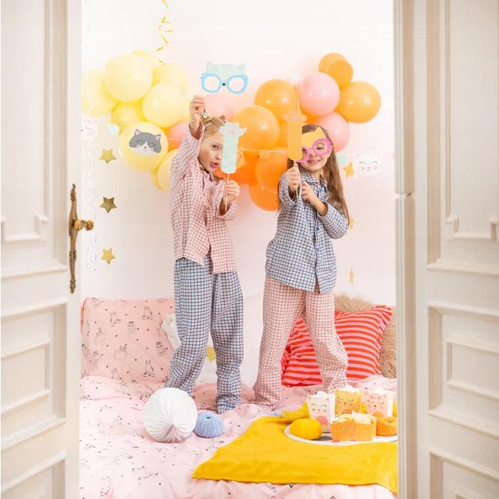 Photo Props For Pictures Colorful Kittens Cats Birthday Party Photo Booth 14 Pcs