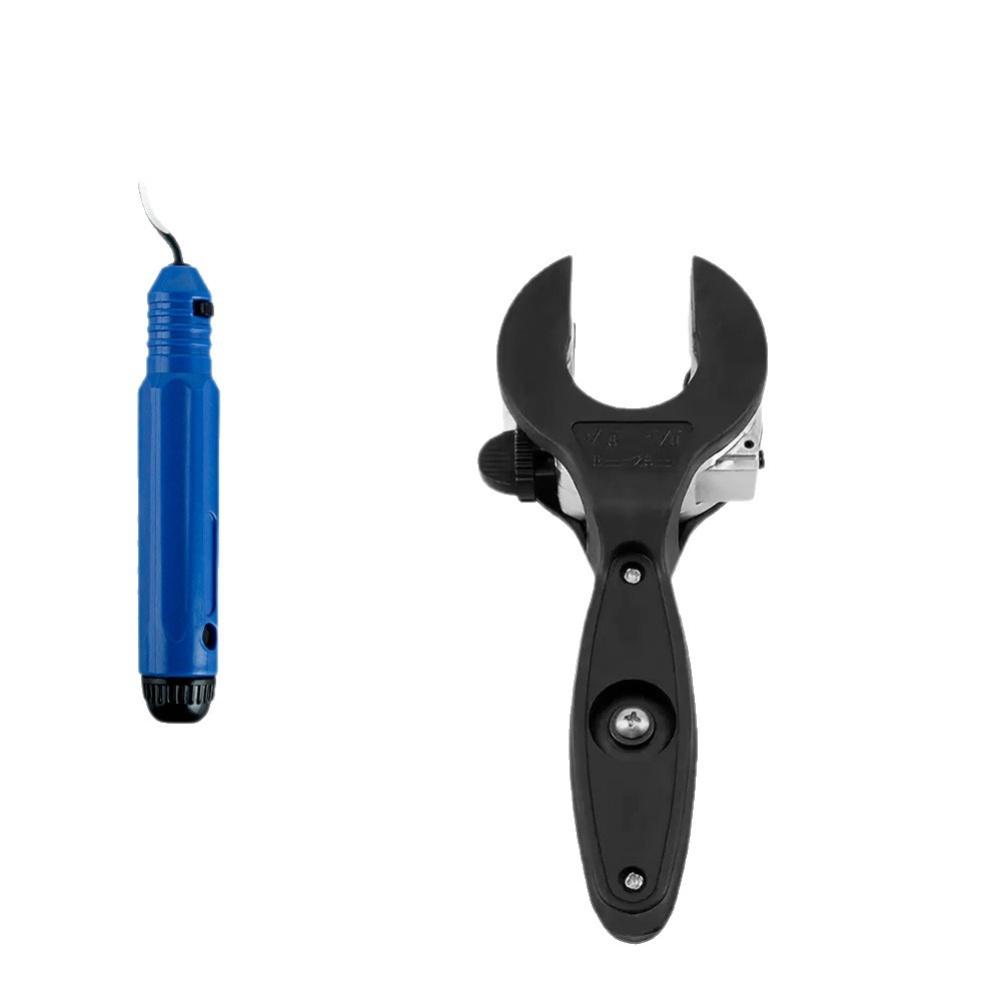 Adjustable Ratchet Pipe Cutter Set with 360 Degree Rotating Head for Quick Cuts and Comfortable Handling for DIY Fans