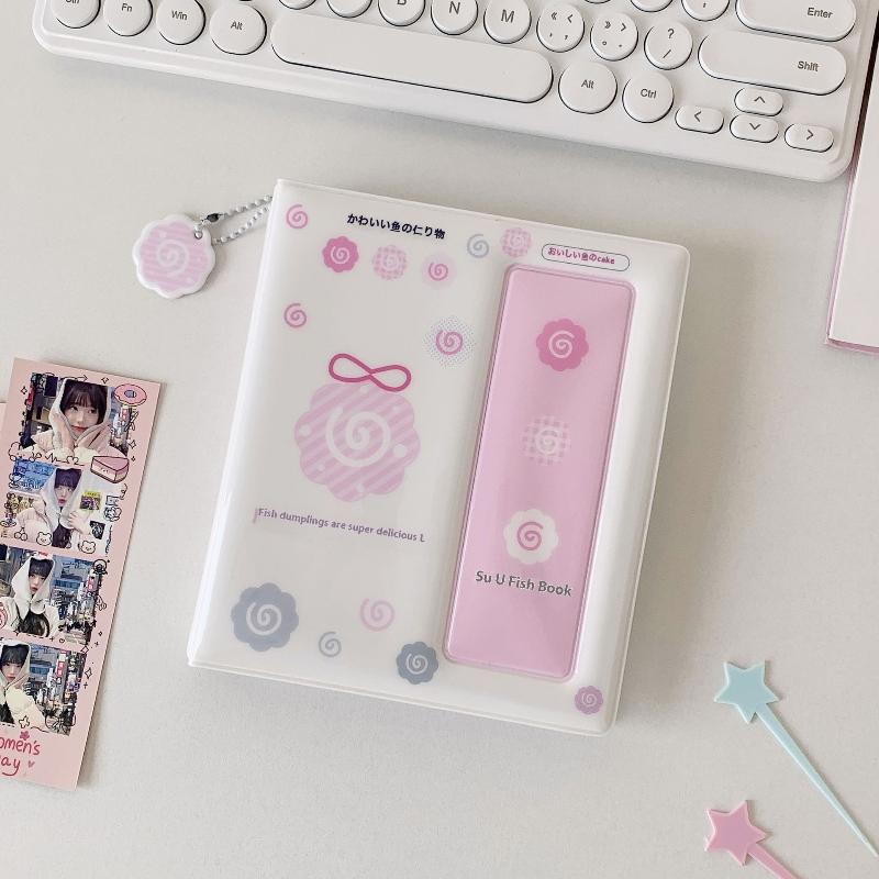 Cute Memory Album Lucky Clover Card Collection Book  - 4-Compartment Card Holder Album for 6-Inch Instant Photos & Postcards