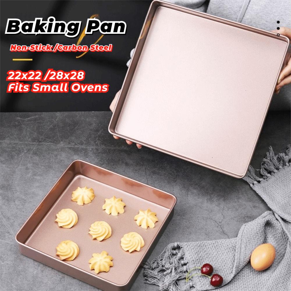 Nonstick Oven Baking Pan 22.2cm/28.5cm Bakeware Pans Gold Bake Mold