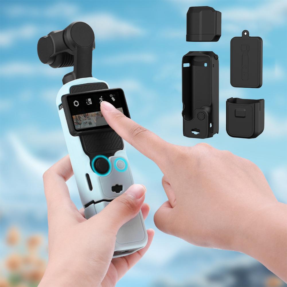 Silicone Cover for DJI OSMO Pocket 3 Protective Cover Accessories All-round Protection Solid Color Camera Shell Accessories