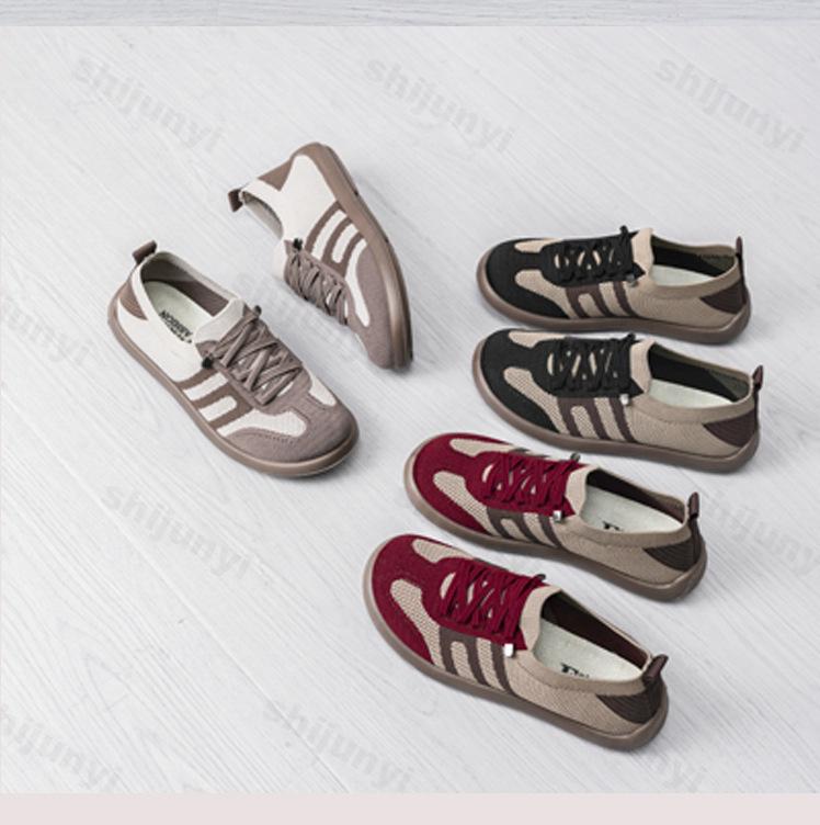 Shoes for Women 2025 Spring Autumn New Fly Weave Comfortable Shallow Casual Shoes Breathable Mesh Hollow Flat Loafers