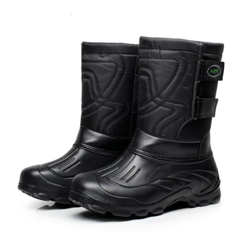 Fashion Men's Winter and Autumn Waterproof and Cold Resistant Fishing Shoes, Anti Slip and Detachable Plush Hiking and Snow Boots40-46
