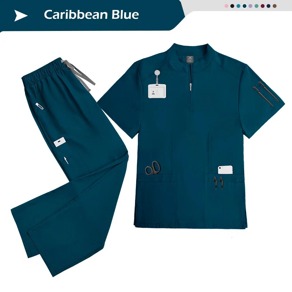 Scrubs Women Beauty SPA Uniform Pet Clinic Store Veterinary Dentistry Work Clothes Set High-quality Medical Nurse Uniform Unisex