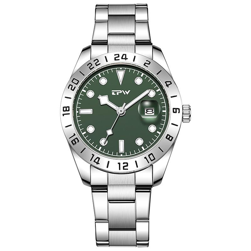 TPW Fashion Men's Watches Date High-end Luxury Casual Sport Clock Classic Business Quartz Male Wristwatches