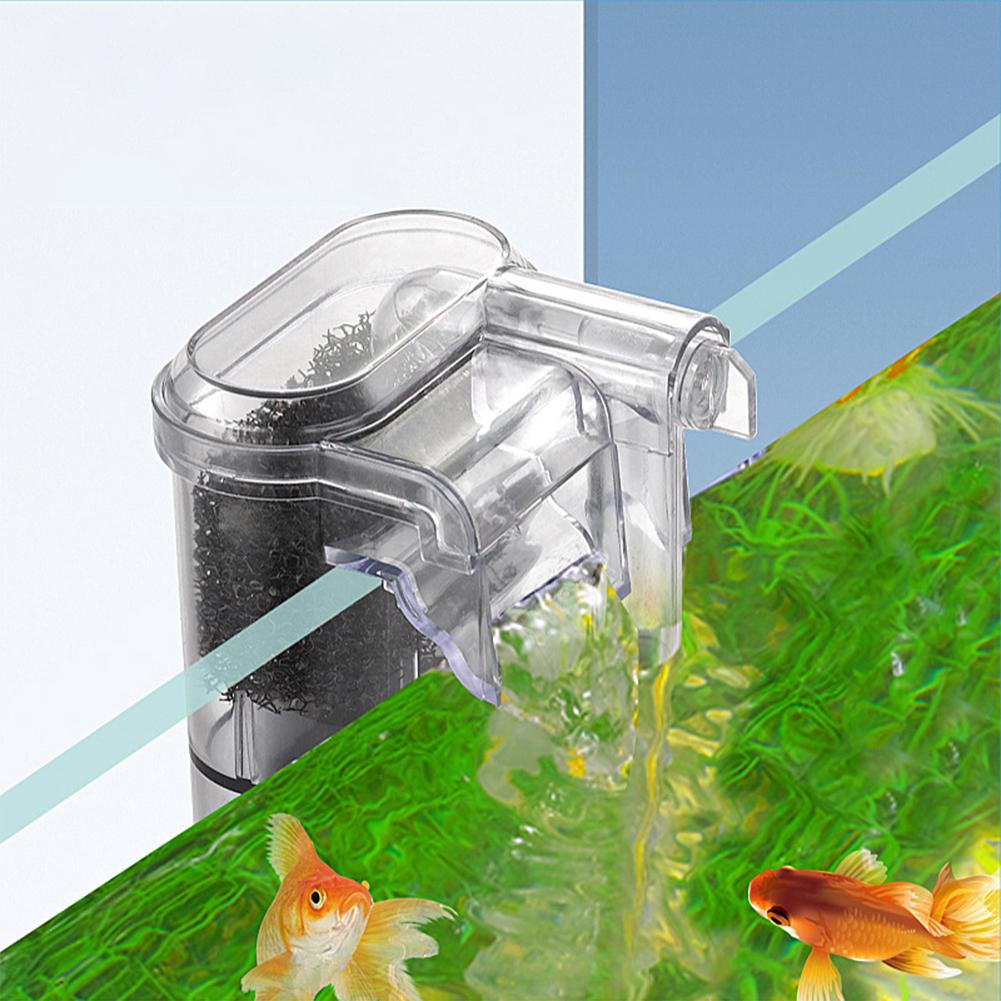 Fish Tank Suspended Filter Aquarium Hang On Filter Adjustable Water Flow Hang Up Filter Water Pump Quiet Aquarium Accessories