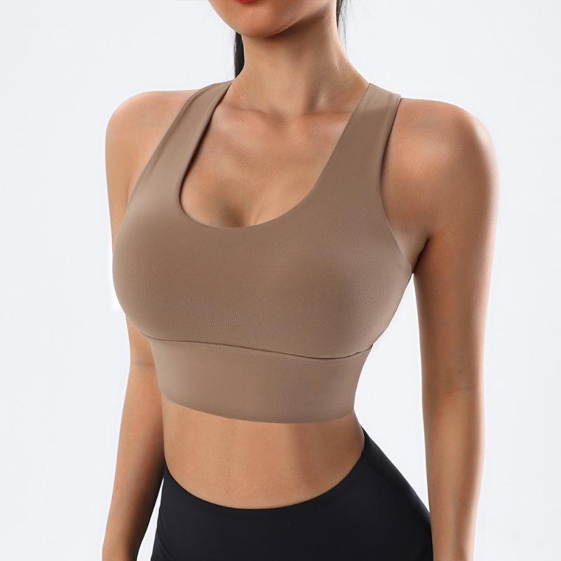 Women S Plus Size High Impact Sports Bra Cross Back Shockproof Yoga Running Vest