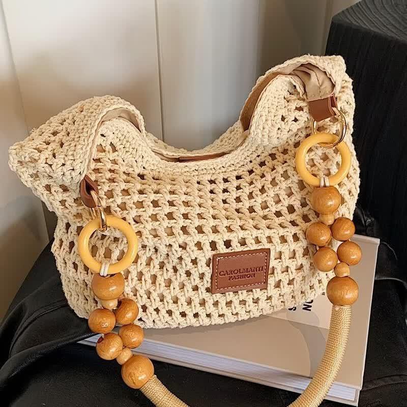 Mei Wan Er Large Beach Vacation Straw Shoulder Bag W1-B68