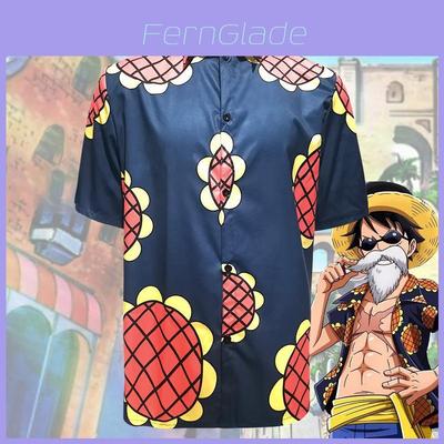 Eye-catching One Piece Luffy Sunflower Shirt For Cosplay Or Daily Wear