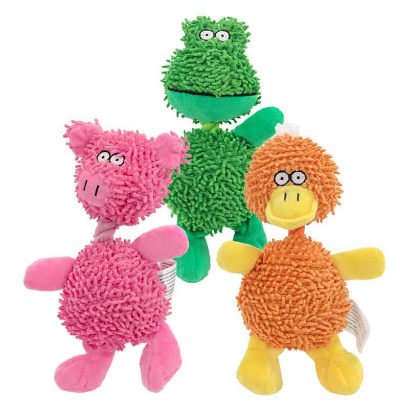 Animal Pet Doy Pet Toys Chew Squeaker Sound Toy for Dog Cats Playing Interactive Pig Duck Toy 1 Pc