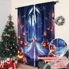 2pcs 2D Flat Printing Merry Christmas Popular Curtain Pumpkin Arch Bat Polyester Without Electricity Birthday Party Use for