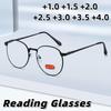 Classic Round Frame Anti-Blue Light Presbyopia Glasses Unisex Ultra-Lightweight High-Definition Reading Eyewear +1.0 To +4.0