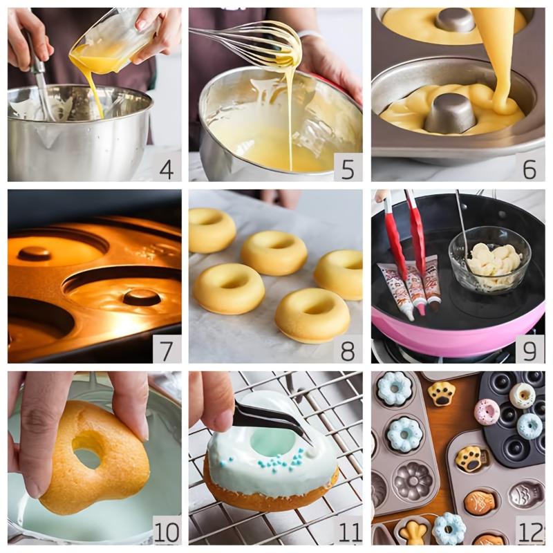 6/9/12 Cavity Butter Bear Madeleine Cake Mold Baking Tray For Oven Kitchen Cooking Utensils Commercial And Home Use