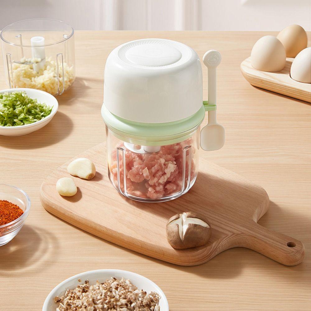 Multifunctional Mini Garlic Masher USB Charging Vegetable Crusher Garlic Pounder  Kitchen