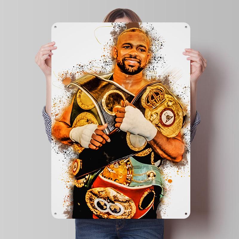 Roy Jones Jr Boxer Metal Posters Custom Vintage Metal Signs Wall Art Retro Tin Plaque for Man Cave Decoration Bedroom Desk Decor