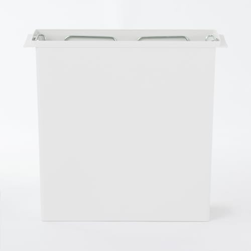 MUJI Dust box with selectable polypropylene lid, small (for 20L bag), light gray MAB07A6S
