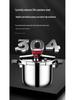 304 Stainless Steel Household Pressure Cooker, Explosion-Proof, Compatible with Induction & Gas Stoves, 4L & 6L, Serves 3-4 People