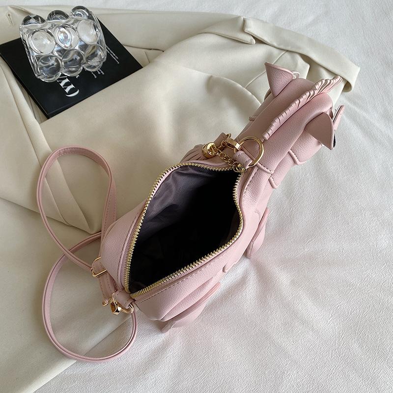 Small Bag Female Doll Pony Cross-body Bag for Small-sized Phones Small Square Bag