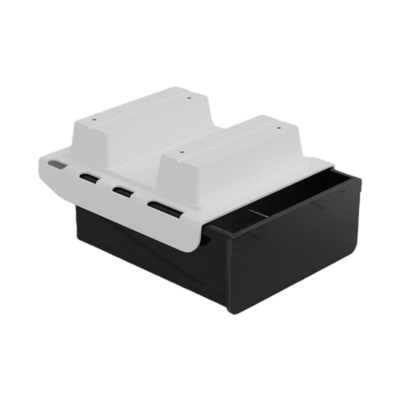 Space Saving Under Desk Storage Drawer Polypropylene Construction Workspaces Organizer Easy Installation Box