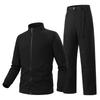 Men's Lightweight Waterproof Sports Suit: Stand Collar Softshell Jacket & Casual Trousers Set for Spring & Autumn.