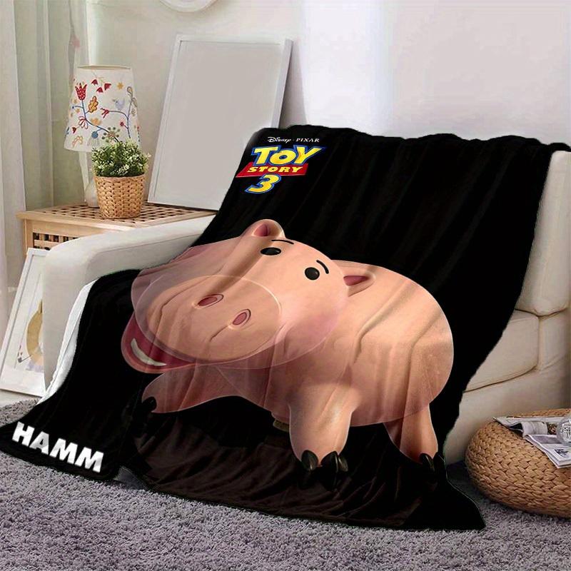 

1pc, Toy Story Hamm Throw Blanket Soft & Cozy Home Decor for Couch, Bed, Car, Travel, Camping, Office Nap Perfect Gift for Friends 80x120cm