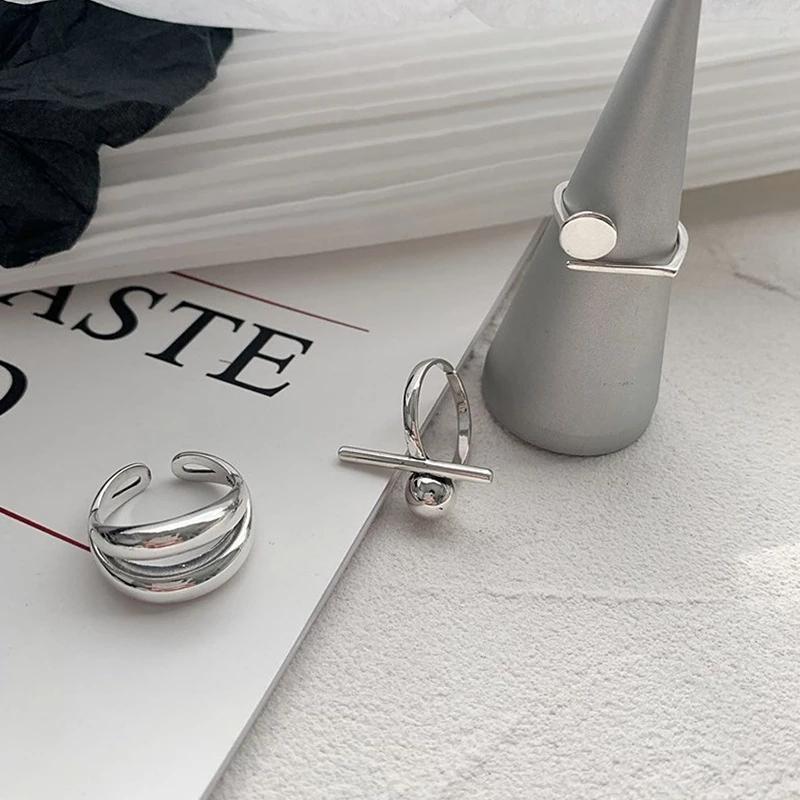 foxanry New Fashion Copper Jewelry Rings Vintage Charm Double Design Accessories Gifts