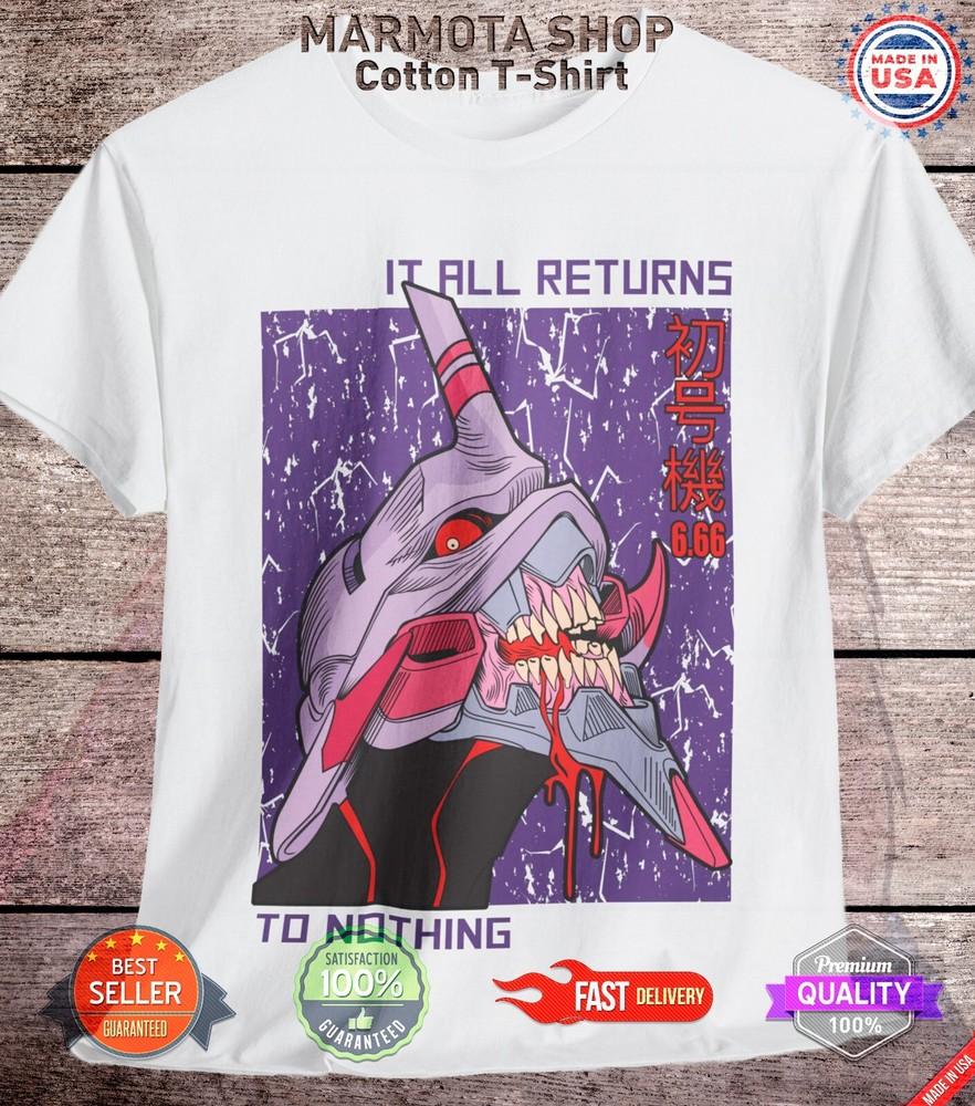 

Neon Genesis Evangelion T-Shirt EVA 01 Japanese Anime Manga Shirt Tee Asuka 4XL