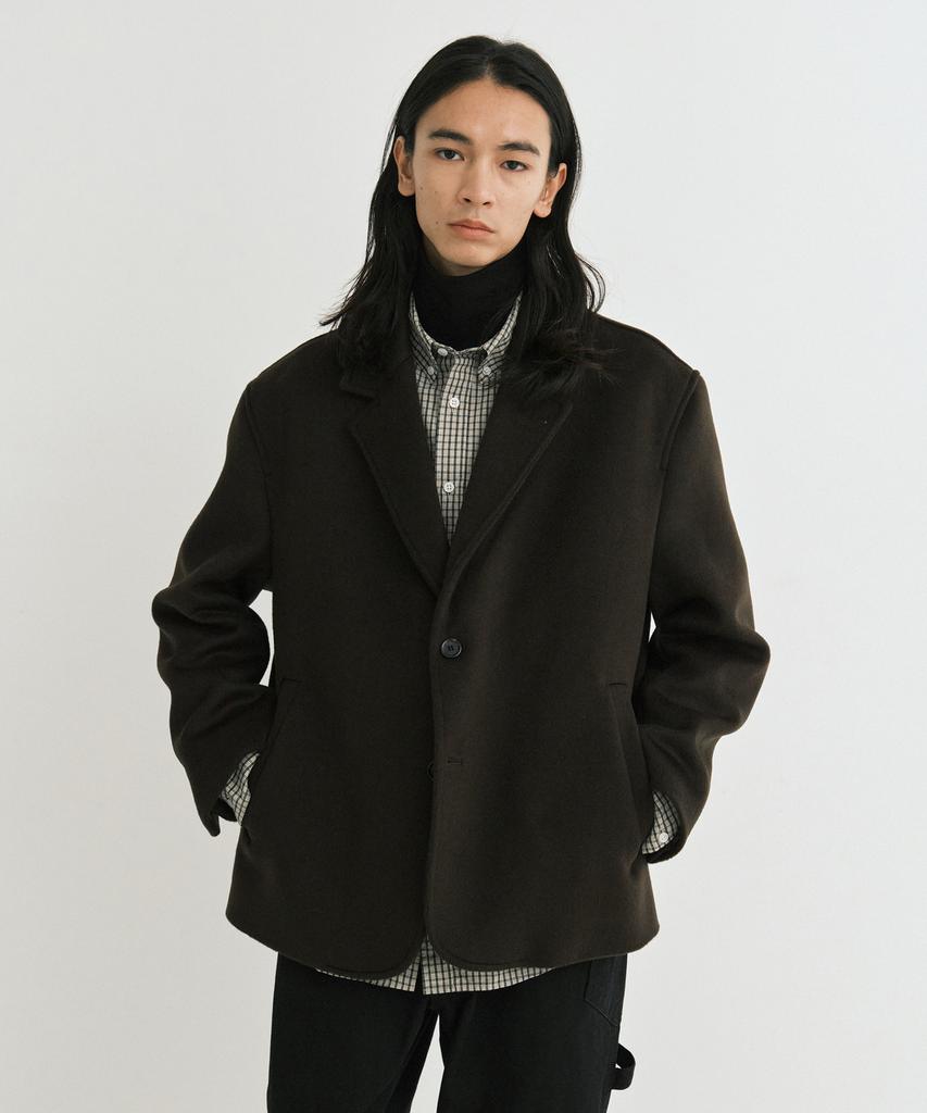 Endoor Warm Wool Blazer Jacket (Brown)
