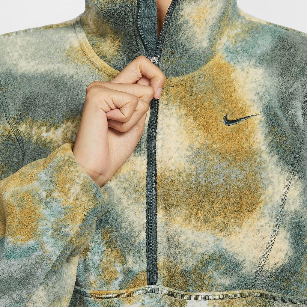Nike Therma-Fit One Warm Versatile Comfortable Long Sleeve Half-Zip Sweatshirt Women sweatshirt Vintage-Green FZ6970338