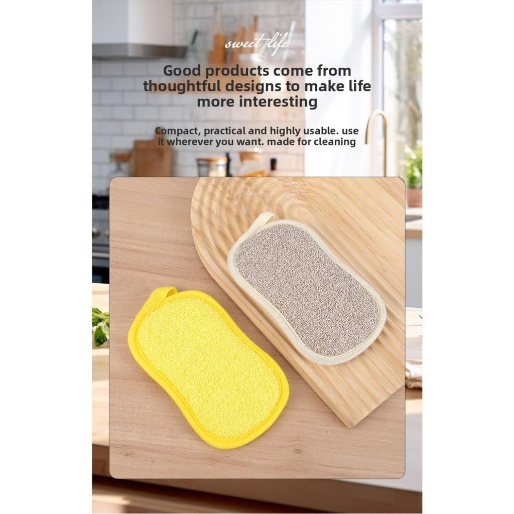 Multi Functional Sponge Wipe, Washable and Reusable, Suitable for Kitchen, Bathroom, and Washing Dishes Without Shedding Hair, with Random Colors