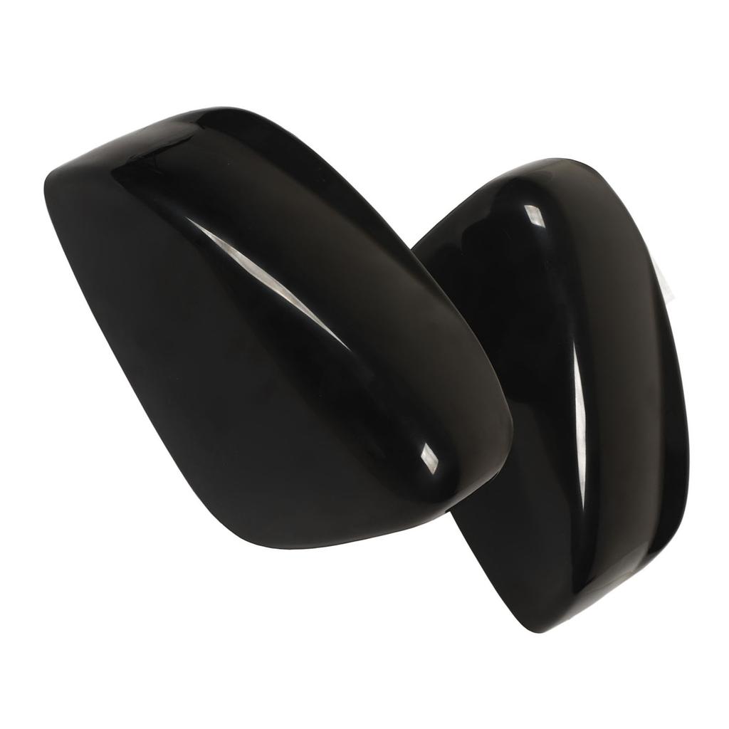1Pair Car Rearview Mirror Cap Covers Glossy Black Side Door Wing Mirror Cap Covers Replacement for Accord 2008‑2012