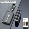 Zinc Alloy Leather Remote Key Cover Case For Volvo S60 S90 XC40 XC60 XC90 V60 V90 2018-2024 Protector Holder Shell Accessories