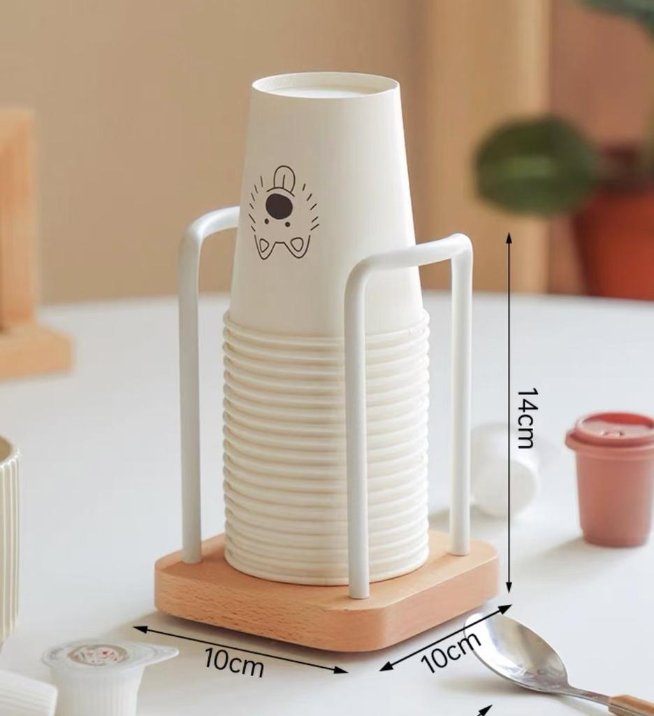 Organizator Stație Cafea Nuc Suport pentru Pahare de Hârtie Condimente Cafea Pliculețe Ceai Zahăr Raft Depozitare pentru Casă Bucătărie Birou