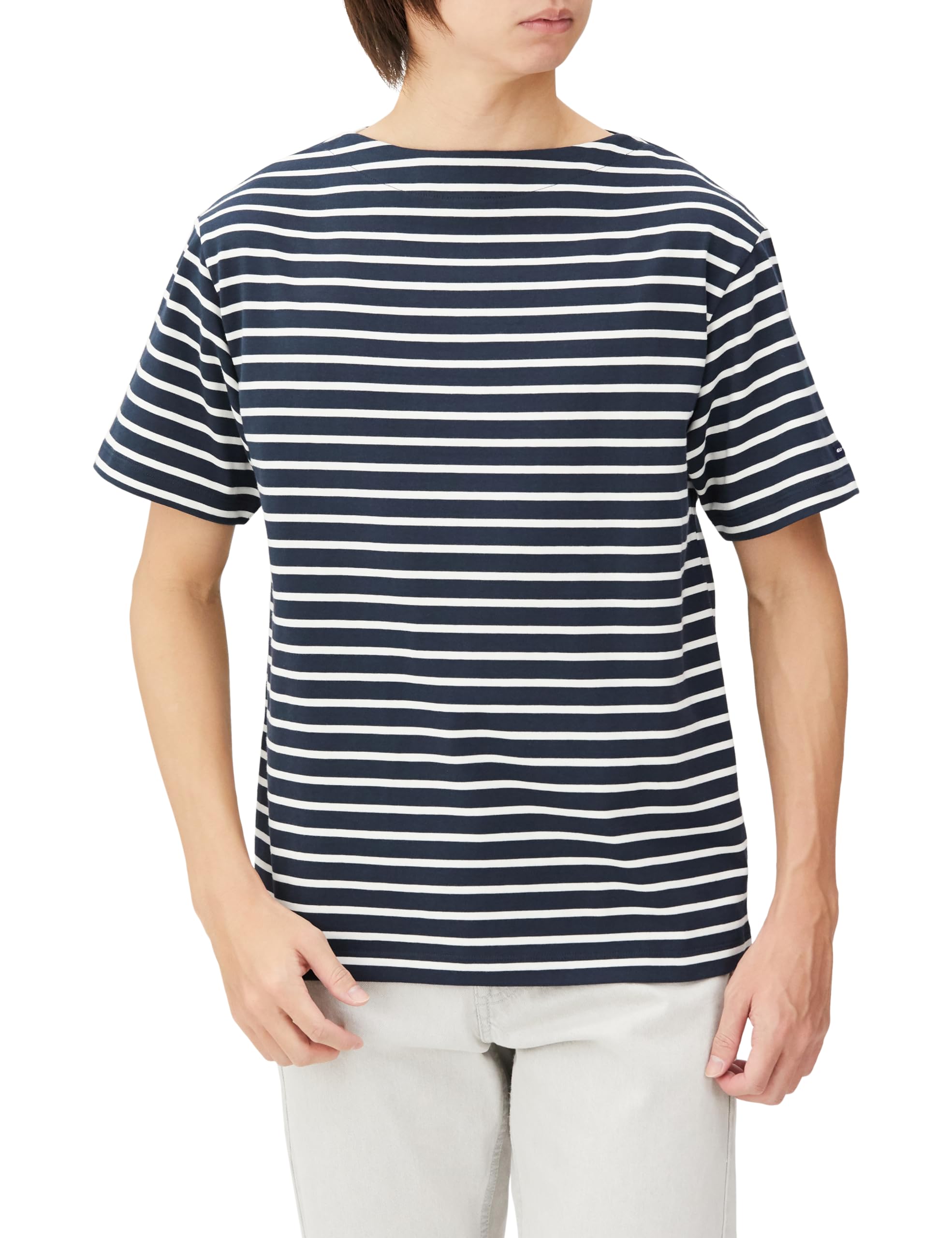 

Helly Hansen S/S HH Marine Border Tee in Deep Navy/Off White