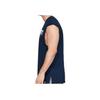 Under Armour Project Rock Bsr Cut Off Letter Print Bull Logo Soft Pullover Crew Neck Sleeveless Vest Men Tops Navy-Blue 1345817-408