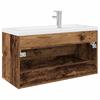 Bathroom Vanity Unit with Built In Basin and Faucet