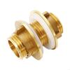 Brass Hose Bulkhead Fitting Connector Suitable for Water Tanks, Ensures Firm Installation Quick Repairs And Maintenance