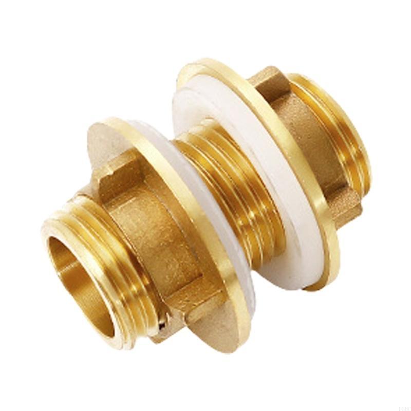 Brass Hose Bulkhead Fitting Connector Suitable for Water Tanks, Ensures Firm Installation Quick Repairs And Maintenance