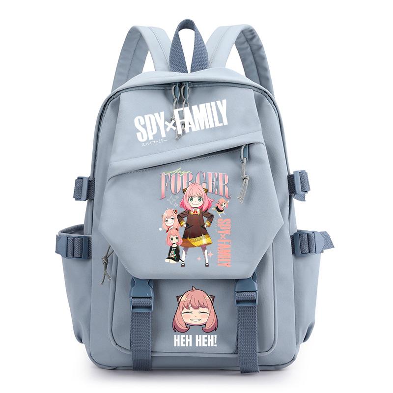 Spy X Family Anya Forger Plecak Młodzieżowy Codzienny Plecak Damski Modny Anime Torby Szkolne Uczniowie Dziewczyny Chłopcy Płócienny Tornister