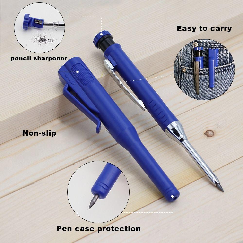 Long Headed Woodworking Pencil Set Carpenter's Pencil Set  Carpenter Engineers Supplies
