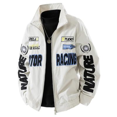 Amerikanische Jacke Herren Frühling und Herbst Street Pilot Motorradanzug Dünnes Oberteil Amerikanischer Blazer Jacke