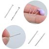 10 Pares de Agujas para Piercing de Oreja Hipoalergénicas Pendientes de Botón para Oreja Tono Plateado para Usuarios Primerizos Unisex Accesorios de Pines para Oreja