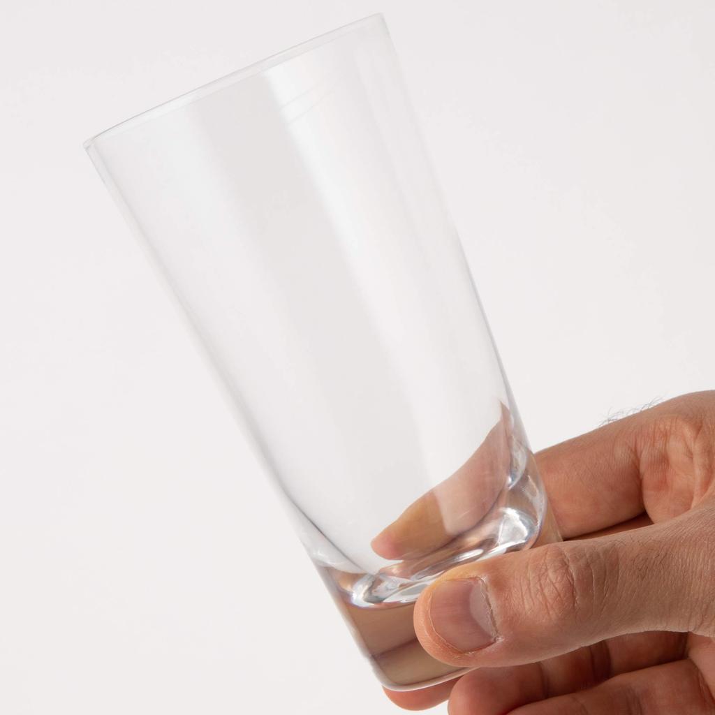 Toyo Sasaki Glass New Conical Tumbler Set of Made in Dishwasher Glass Juice Beer Highball Shochu Sour Commercial Glasses, 310ml, 6, Japan, Safe,