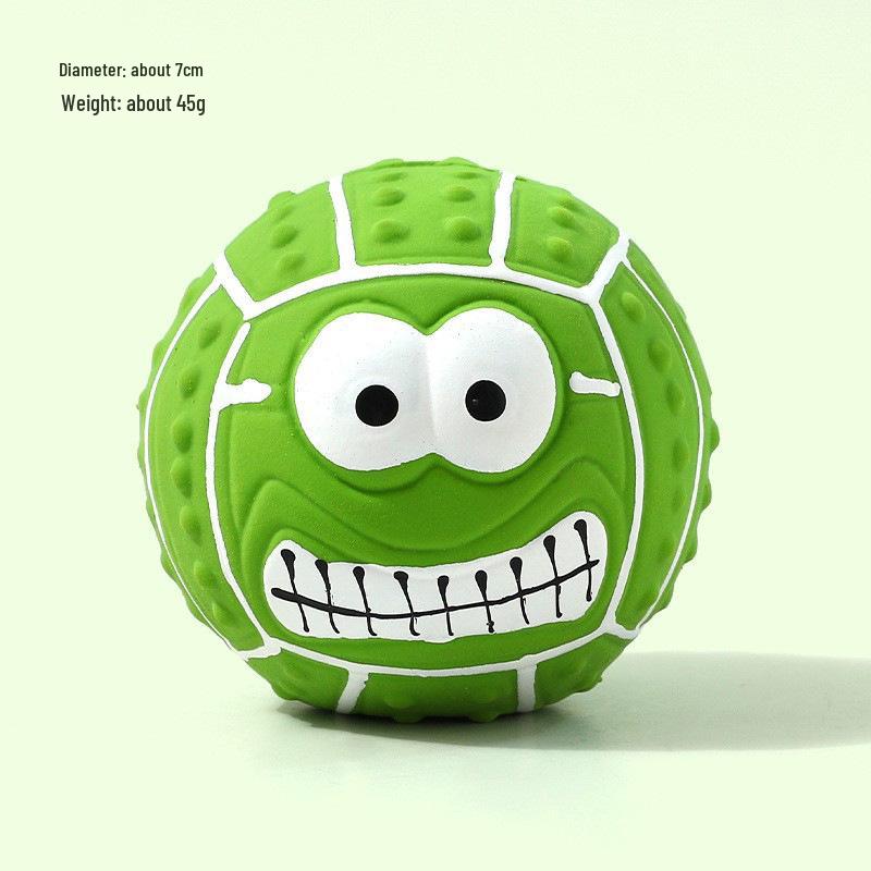 Durable Latex Squeaky Rugby Toy for Small Dogs: Teething, Bite-Resistant, Boredom Relief & Teddy Training