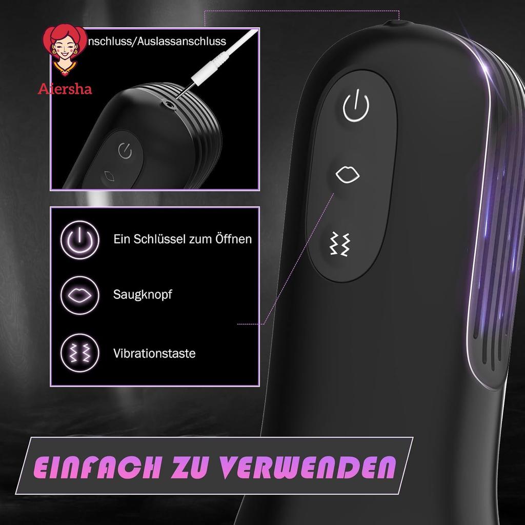 Electric Masturbator Cup Sex Toy for Men 5 Suction Pocket Pussy Masturbators with 3D Realistic Vagina Pussy Male Penis Blowjob