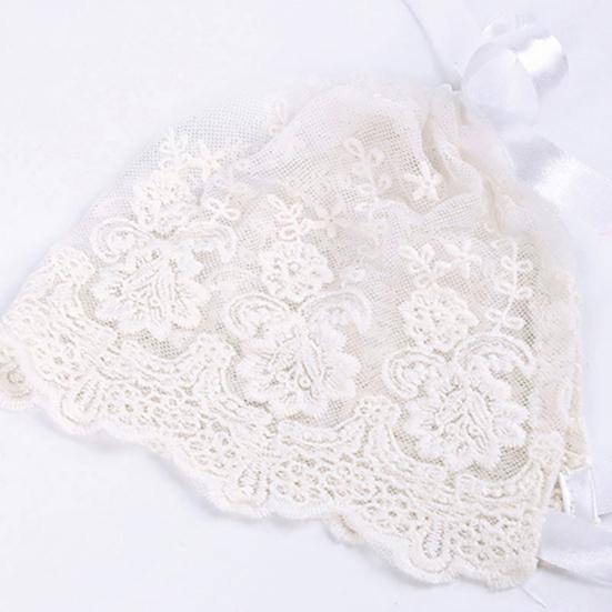 

Baby Infant Newborn Girls Kids Lace Floral Hat Cap Beanie Bonnet Cotton Hat белый