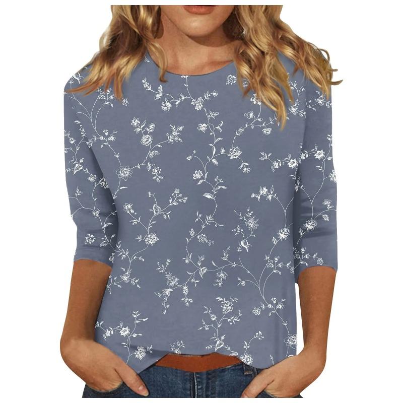 

Sleeve Shirts for Women Cute Print Graphic Tees Blouses Casual Basic Tops Pullover Tshirt 5xl