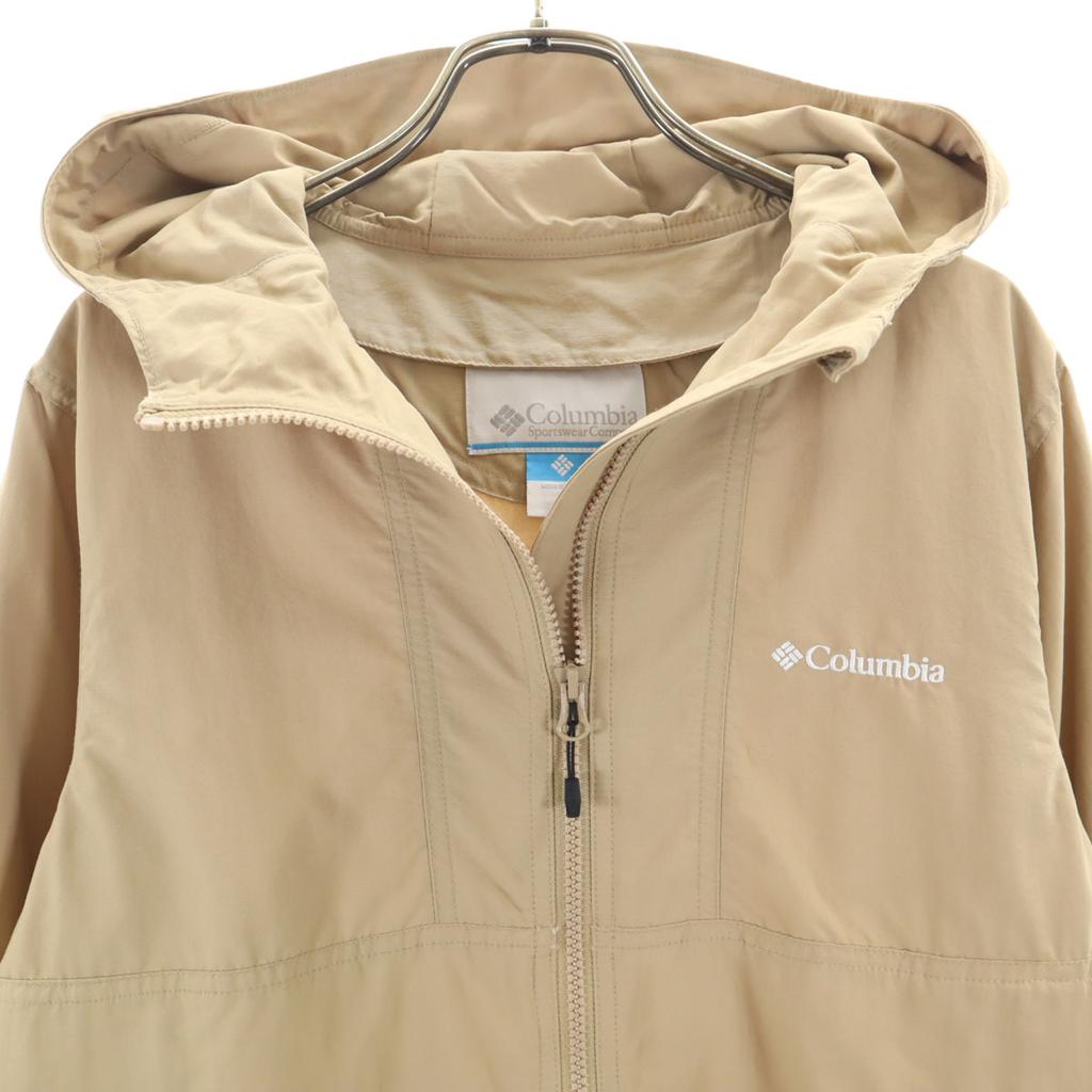 Columbia PL3166 Withabona Pass Jacket L Beige Nylon Jacket Hoodie Outdoor Women Used